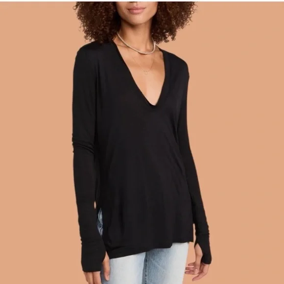 We The Free Black Long Sleeve Top - Picture 2 of 9